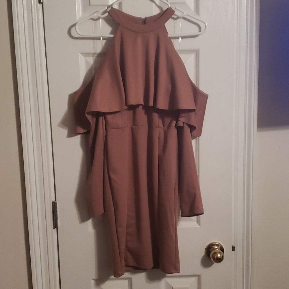 Nude pink dress